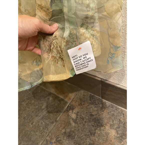 ASOS EDITION organza blouson sleeve midi dress in yellow floral print - Picture 5 of 9